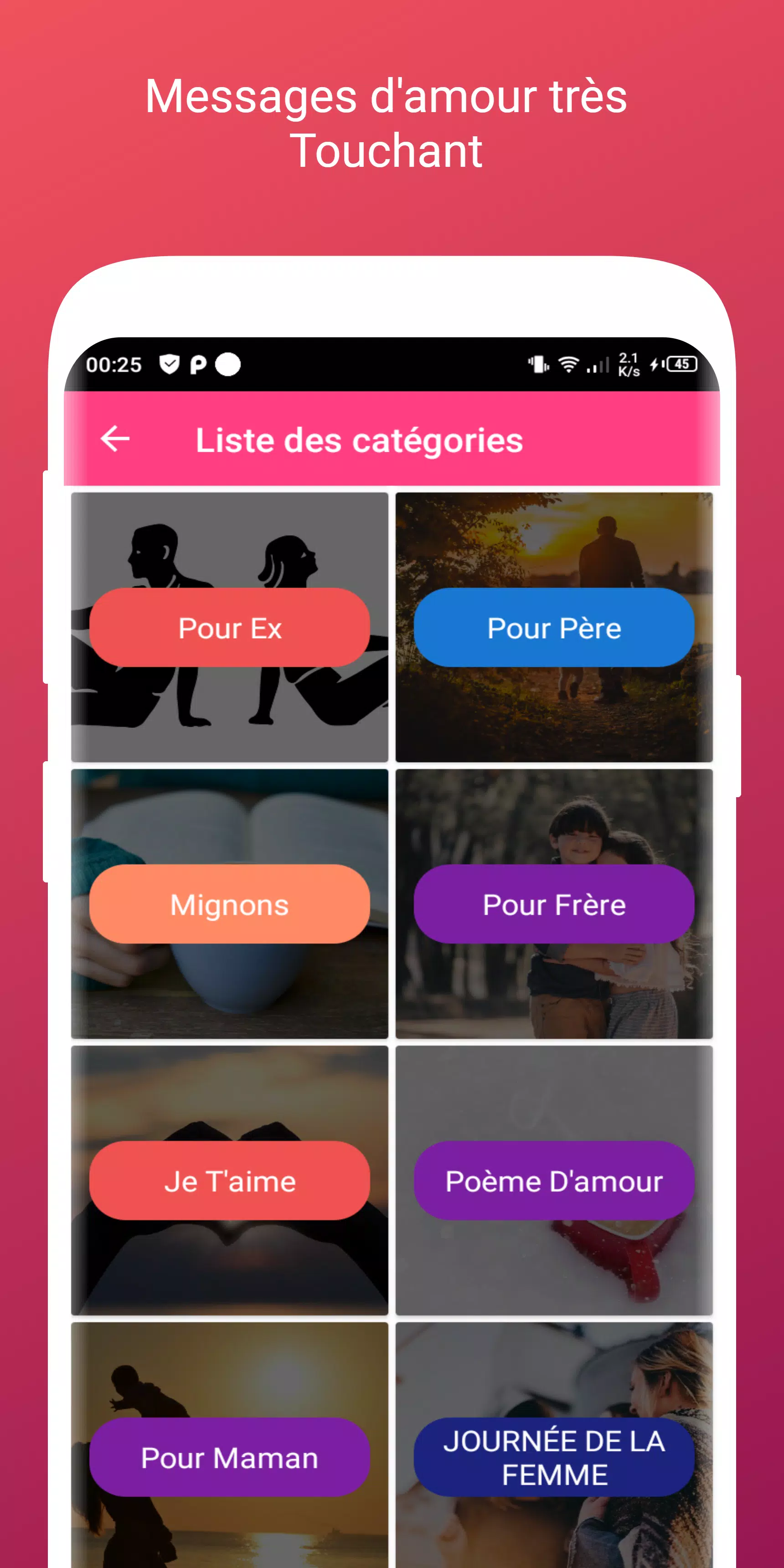 Sms D Amour Tres Touchant 22 For Android Apk Download
