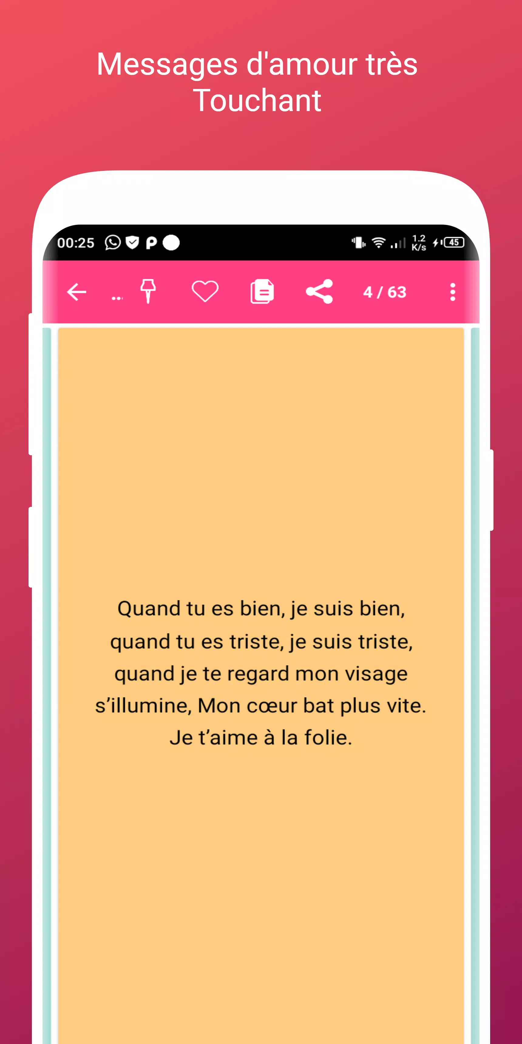 Sms D Amour Tres Touchant 22 For Android Apk Download
