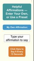 Helpful Affirmations 海報
