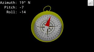3D Stereoscopic Compass Cartaz