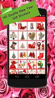 Christmas Santa & New Year Gift Stickers Affiche