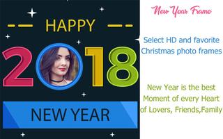 New Year Photo Frame Affiche