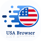 USA Browser - Fast & Secure Proxy Browser ไอคอน