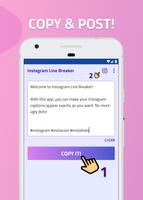 Line Breaker for Instagram, Spacing Caption & Bio imagem de tela 2