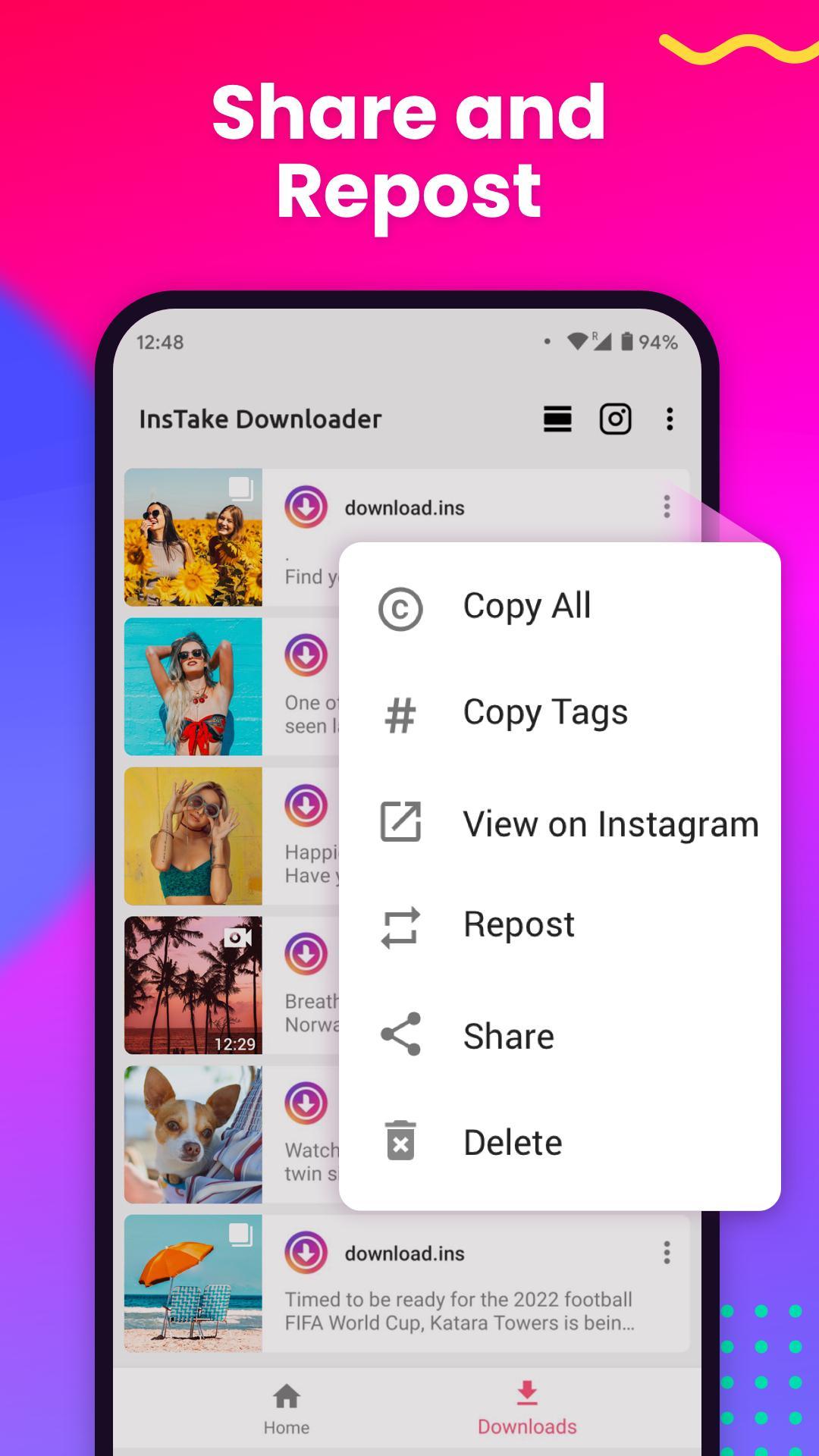Photo Video Downloader For Instagram Repost Ig For Android Apk Download - roblox instagram stories photos and videos