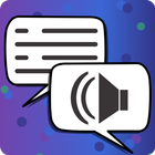 Leitor de texto: narrador voz ícone