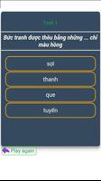 Vietnamese vocabulary quizzes capture d'écran 1