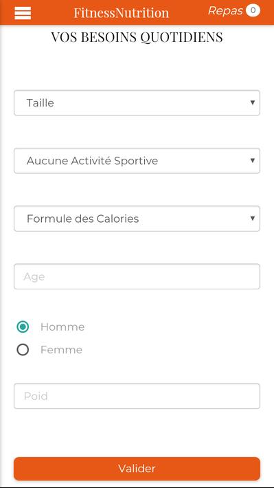 Fitness nutrition calories calculator bodybuilding for Android - APK
