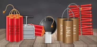 Simulator pyrotechnics Bomb explosion full sparks