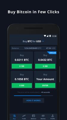 CEX.IO Bitcoin Exchange Screenshots