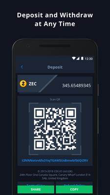 CEX.IO Bitcoin Exchange Screenshots