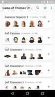 Game of Thrones Stickers Affiche
