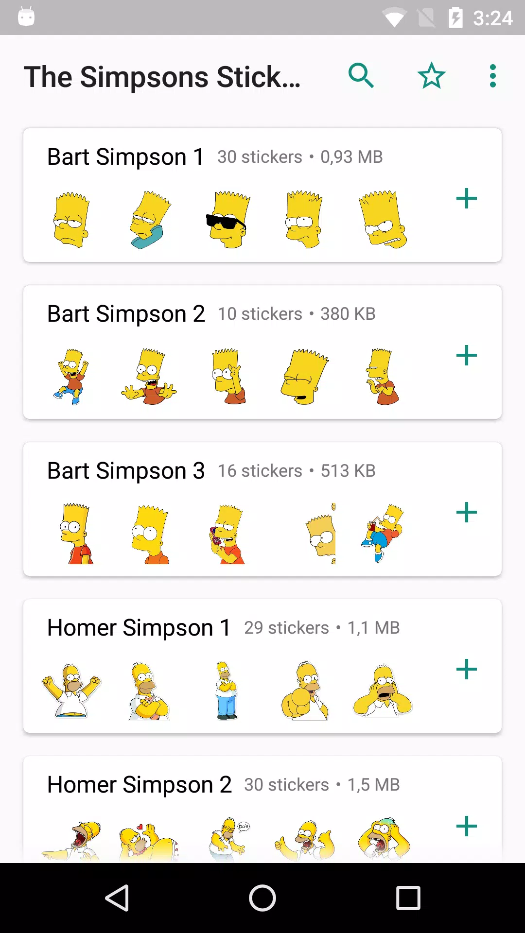 Descarga de APK de Stickers Los Simpsons 🍩 WAStickers WAStickerApps para  Android