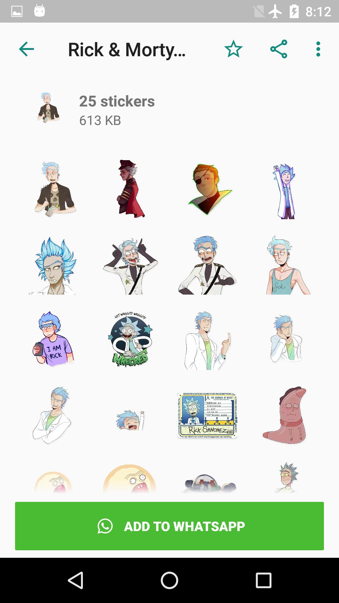 Rick Morty Stickers For Android Apk Download