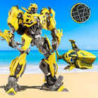 Robot Shark Transformer Angry Robot Game Warrior أيقونة