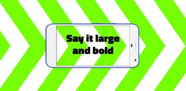 Large Text: Signboard