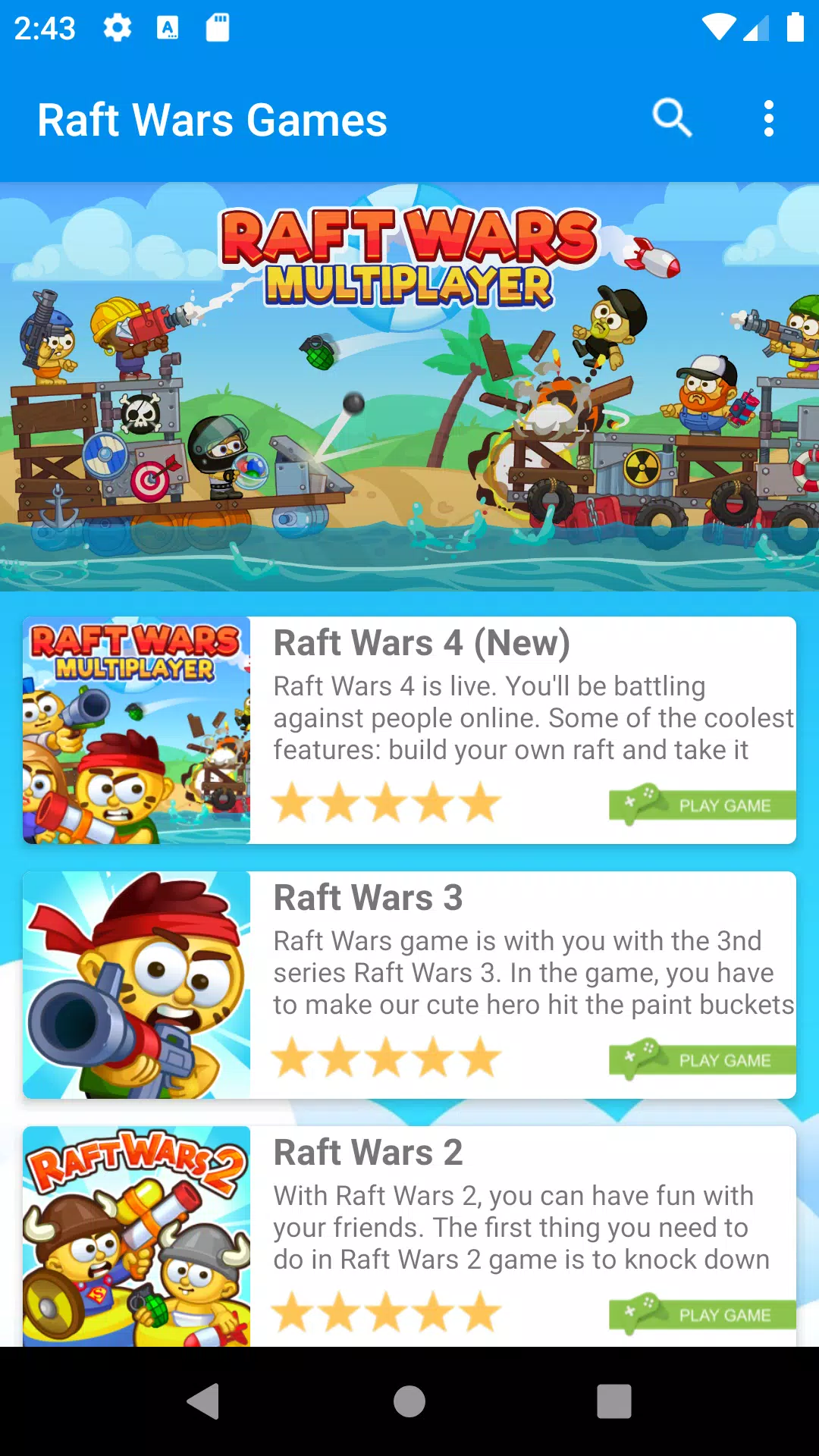 Raft Wars 2 em Jogos na Internet