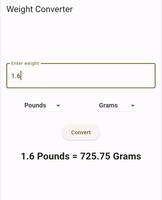 Weight Converter screenshot 1
