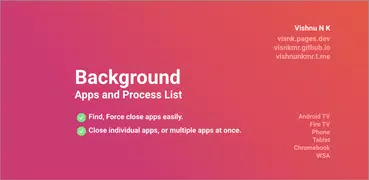 Background Apps & Process List