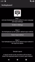 No Keyboard: Hideable keyboard ảnh chụp màn hình 1