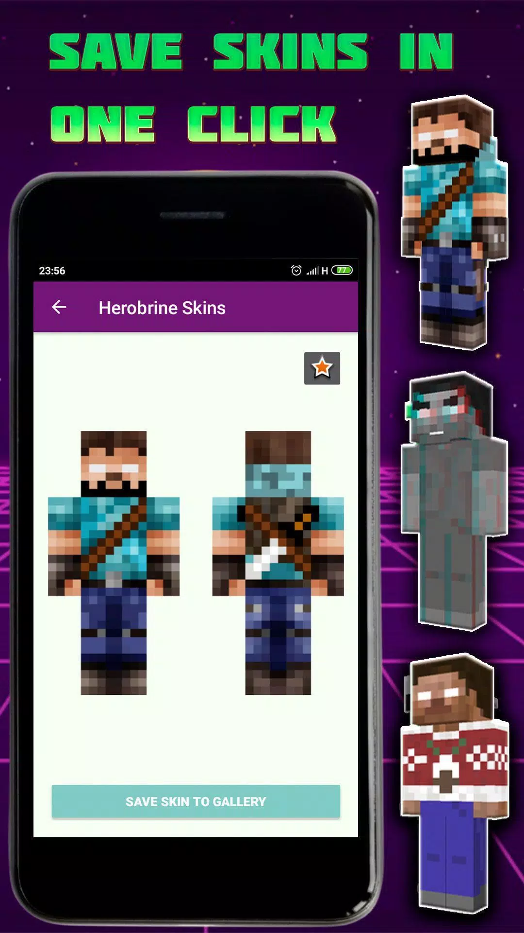 Herobrine Skins for Minecraft Apk Download for Android- Latest version  1.2.3- com.kitoved.skmine.herobrineskinsforminecraft