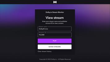 Dolby.io Stream Monitor Cartaz