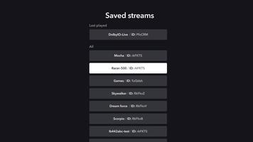 Dolby.io Stream Monitor imagem de tela 1