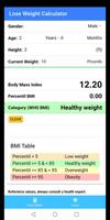 1 Schermata Lose Weight Calculator - BMI Calculator Simple