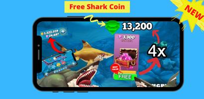 Coin & Gems For Hungry Shark 海报