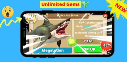 Coin & Gems For Hungry Shark syot layar 1