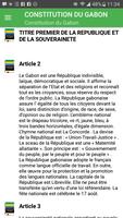 Constitution du Gabon Screenshot 1