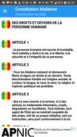 Les codes du Mali Ekran Görüntüsü 1