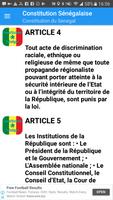 Constitution du Sénégal تصوير الشاشة 2