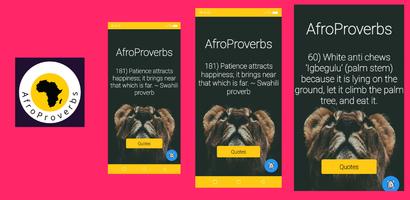Afro Proverbs Affiche