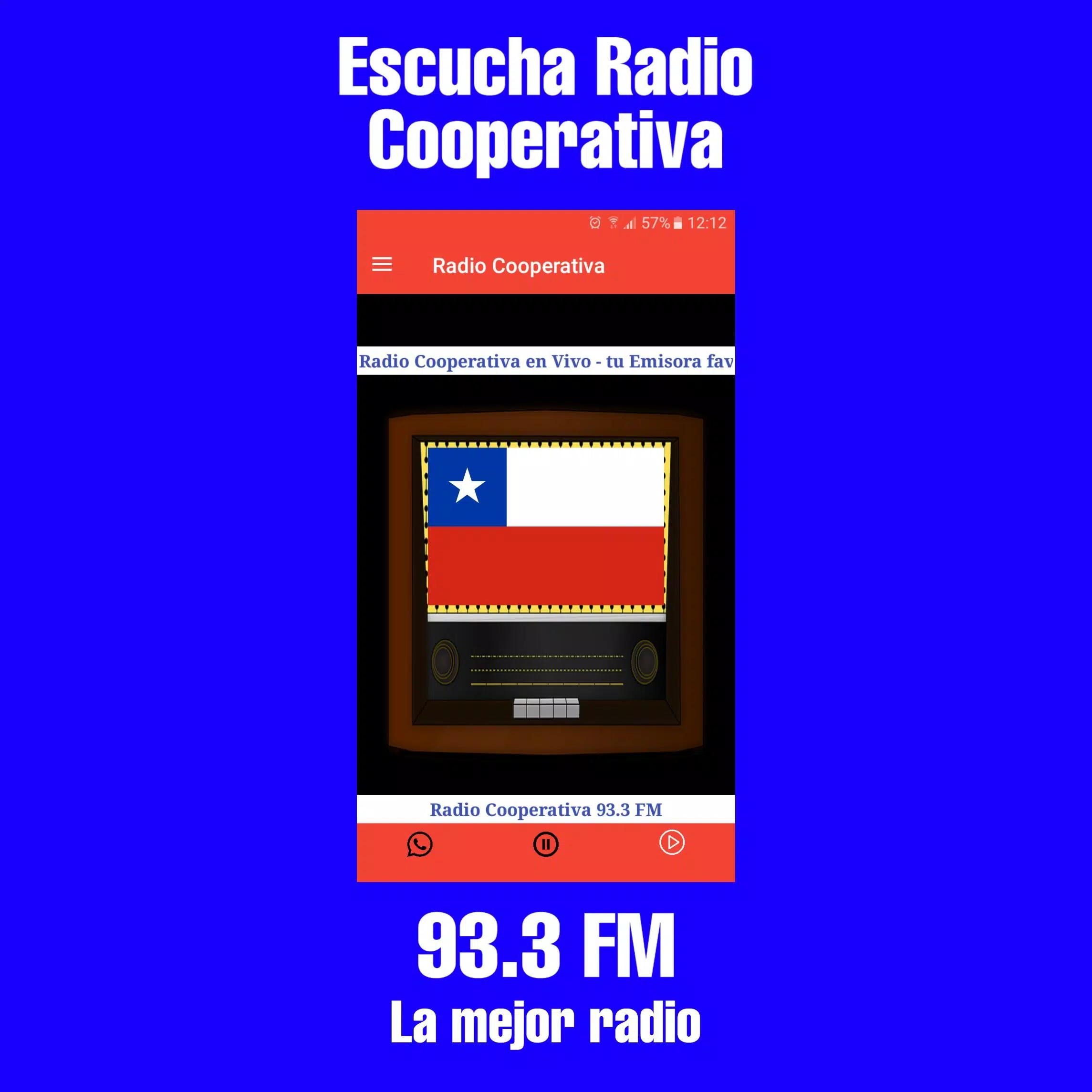Descarga de APK de Radio Cooperativa Chile - radio fm gratis para Android