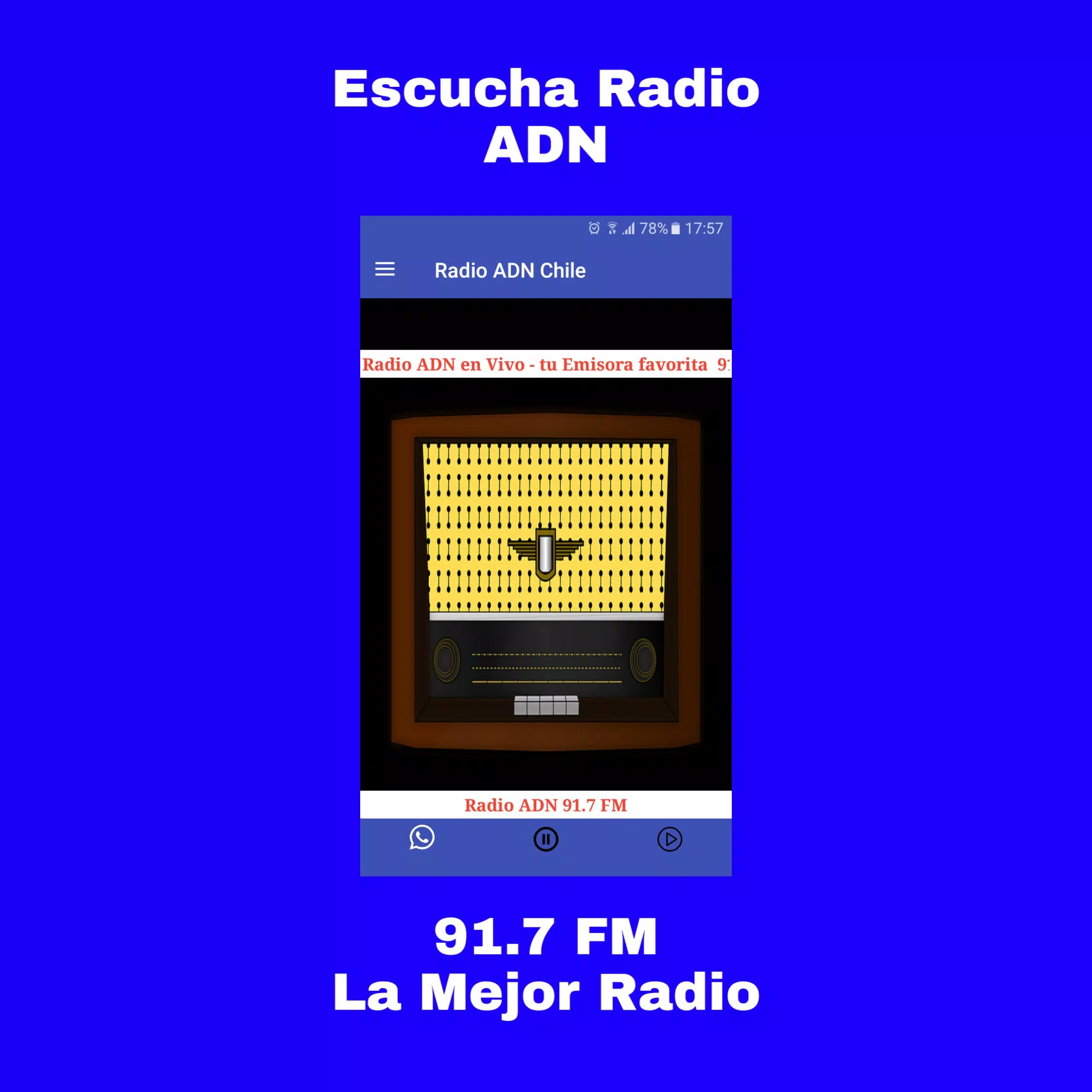 Radio ADN Chile - radio fm online gratis安卓版应用APK下载