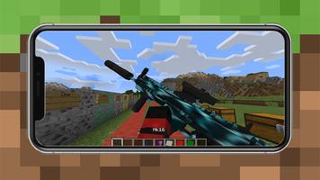 Guns  For Minecraft PE-3D Affiche