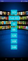 4K-8K-12K-16K Videos TV-Phone Affiche