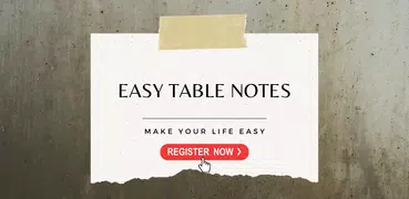 Table Maker - Easy Table Notes