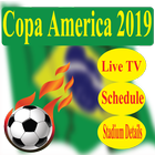 Live TV-   Brazil Copa America 2019 Fixture-icoon