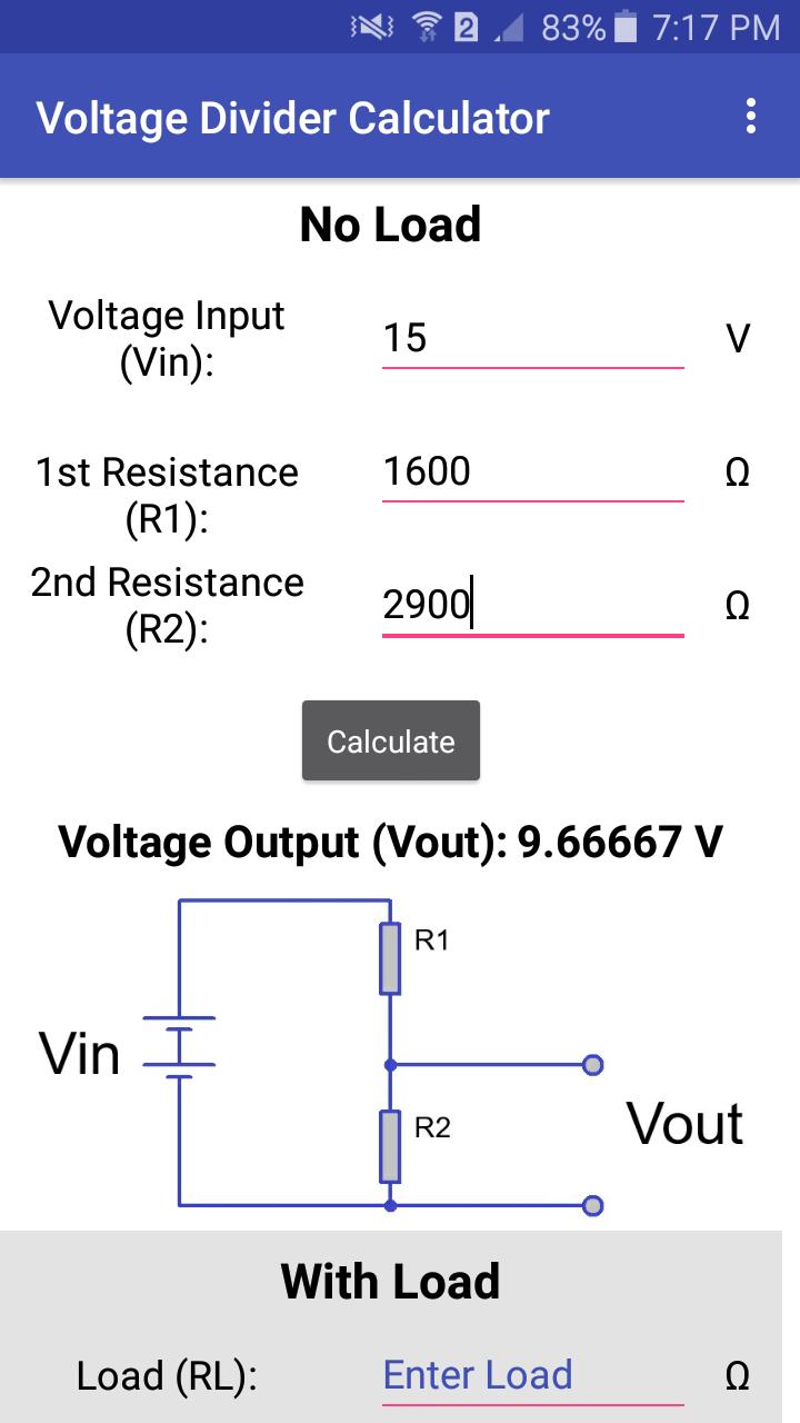 Voltage Divider Calculator APK for Android Download Circuit Diagram