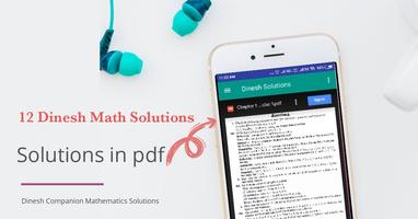 12 Dinesh Math Solution poster