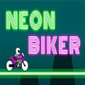 Neon Biker New bike stunt game free racing game