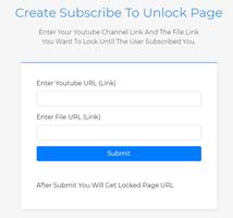 Subscribe To Unlock Link Creator - Sub4Unlock poster