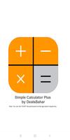 Simple Calculator Plus পোস্টার