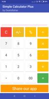 Simple Calculator Plus capture d'écran 1