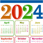 2024 Calendar biểu tượng