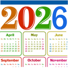 Calendario 2026 icono