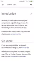 Kodular Documentation Screenshot 1