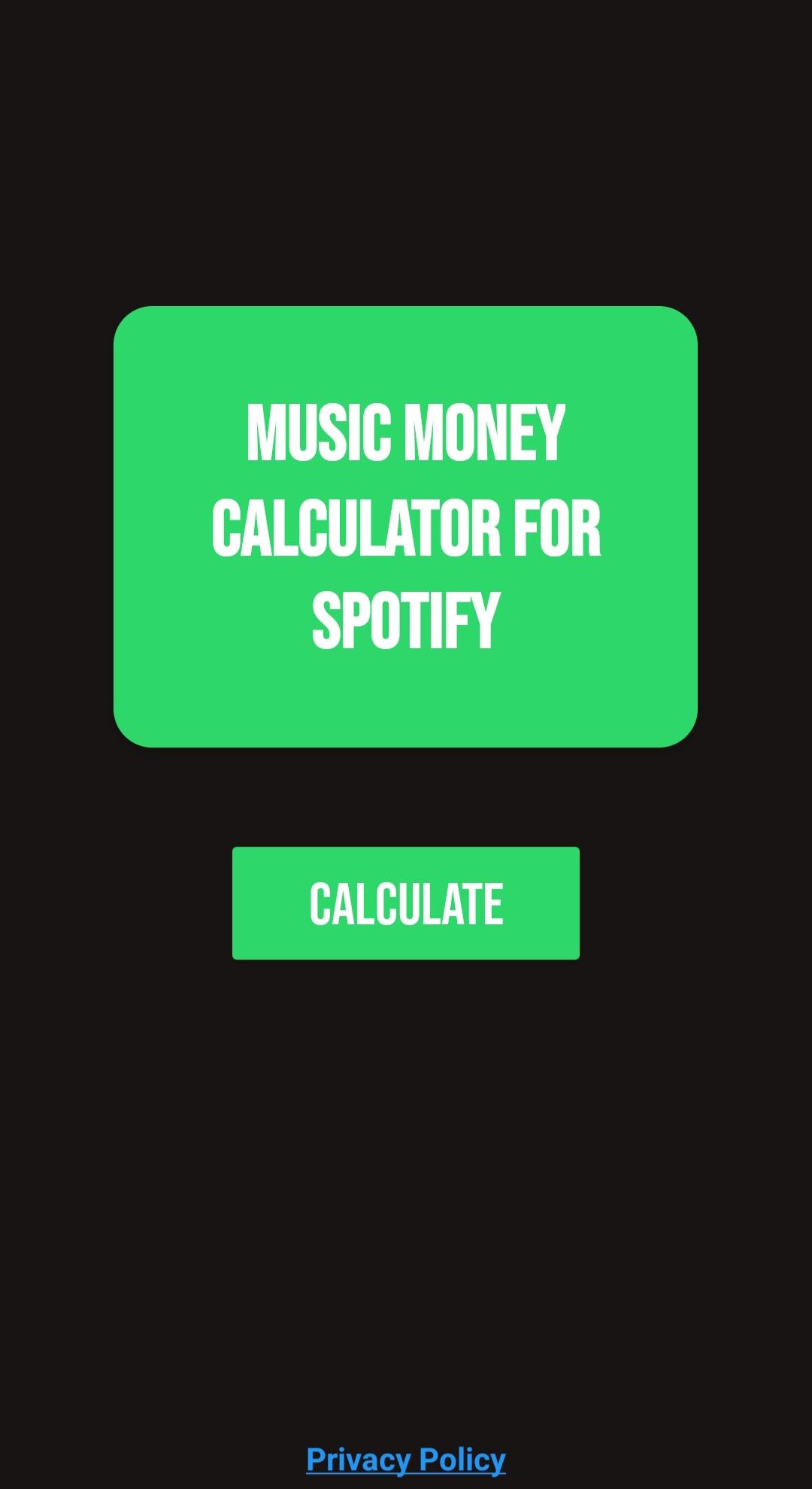 Descarga de APK de Music Money Calculator for Spotify para Android